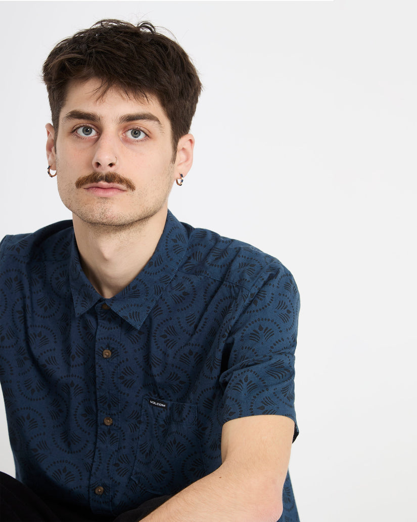 Scaler Stone Woven Shirt - Midnight Blue