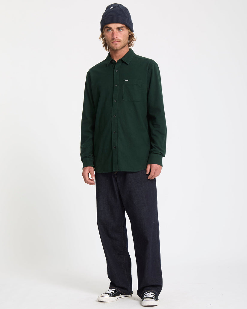Chemise Caden Solid - Scarab