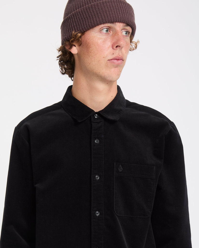 Zander Corduroy Shirt - Black Combo