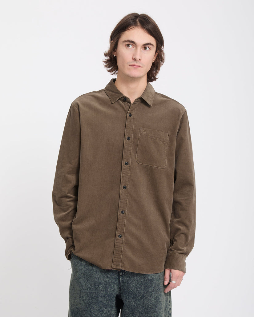 Zander Corduroy Shirt - Earth