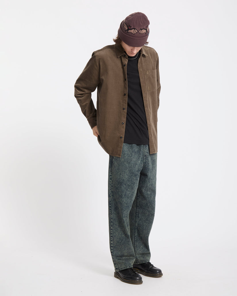 Zander Corduroy Shirt - Earth
