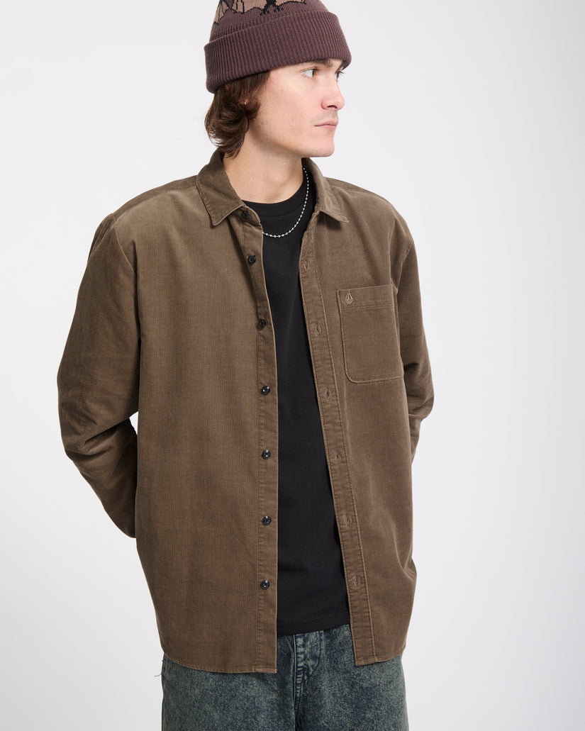 Zander Corduroy Shirt - Earth