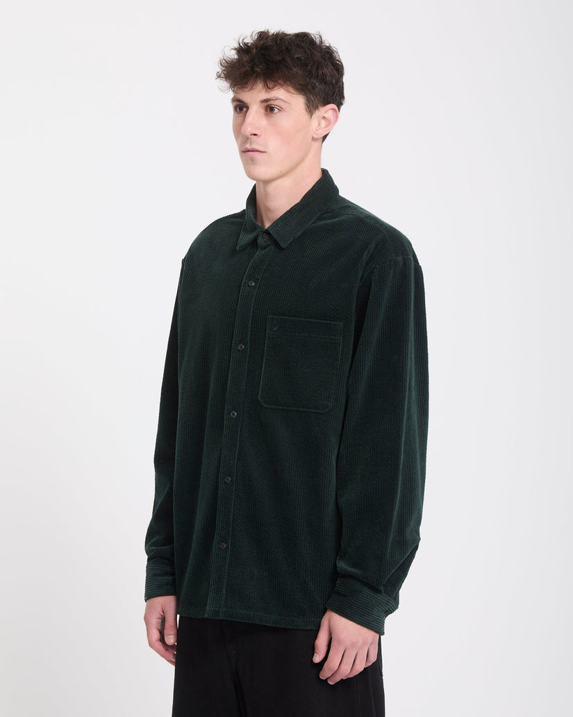 Fostered II Corduroy Shirt - Scarab