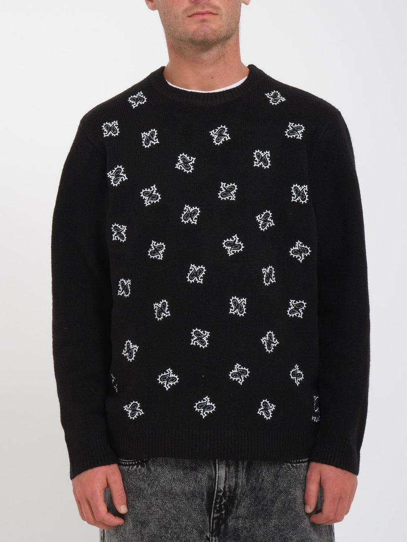 DEEP FAKIE SWEATER (A0732304_BLK) [F]