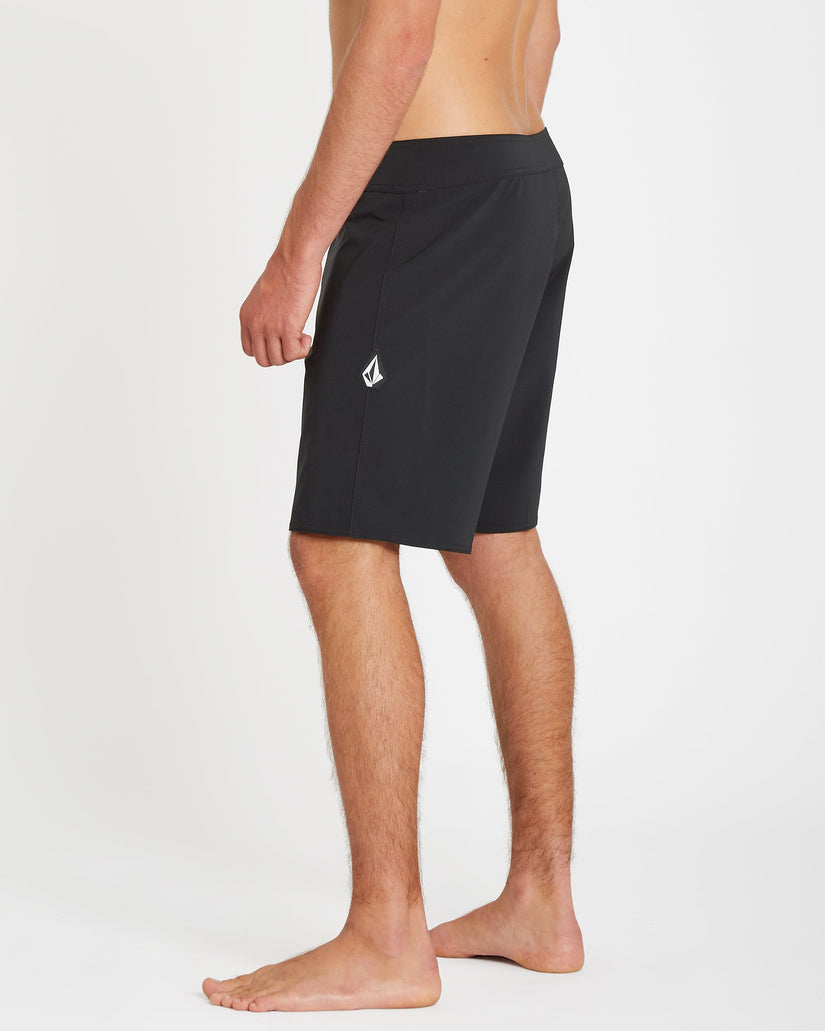 Boardshort Lido Solid Mod 18" - BLACK