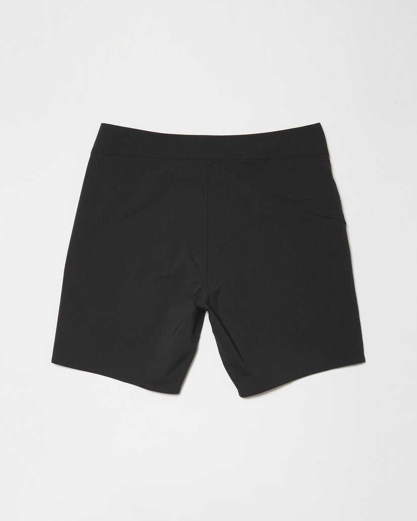 Boardshort Lido Solid Mod 18" - BLACK