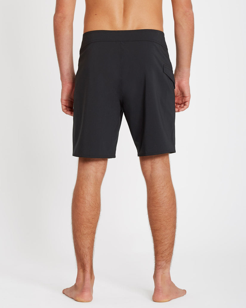 Boardshort Lido Solid Mod 18" - BLACK