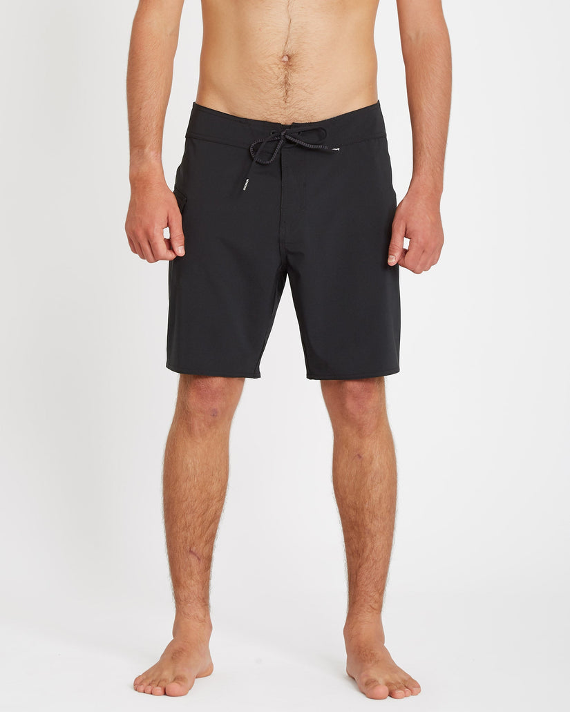 Boardshort Lido Solid Mod 18" - BLACK