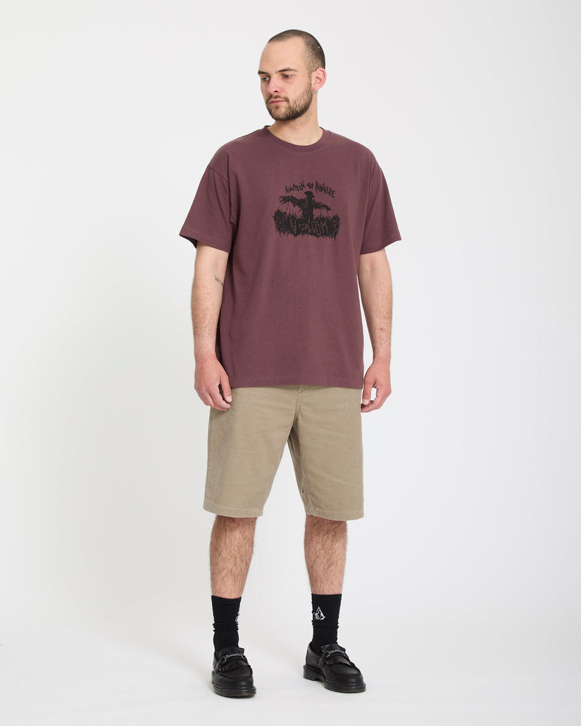 Freazy Loose 22" Elasticated Waist Short - Light Khaki