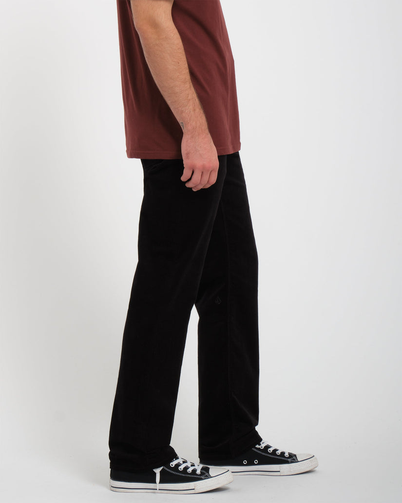 Pantalon Solver En Velours Côtelé 5 Poches - Black