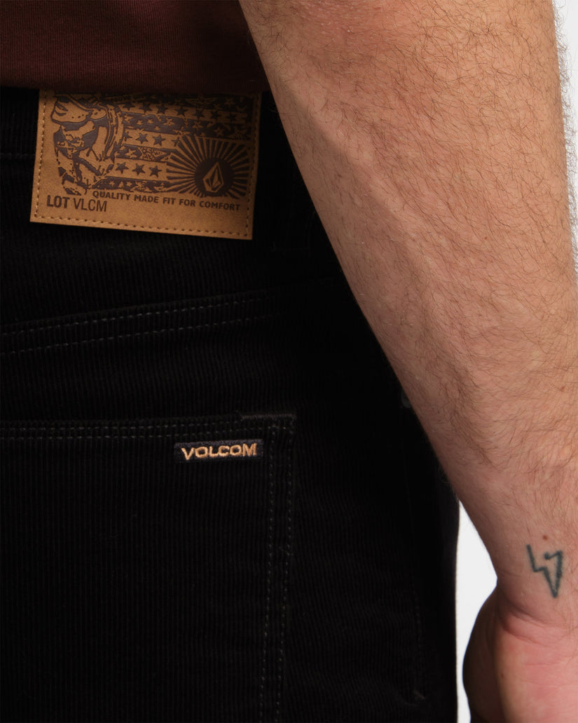 Pantalon Solver En Velours Côtelé 5 Poches - Black