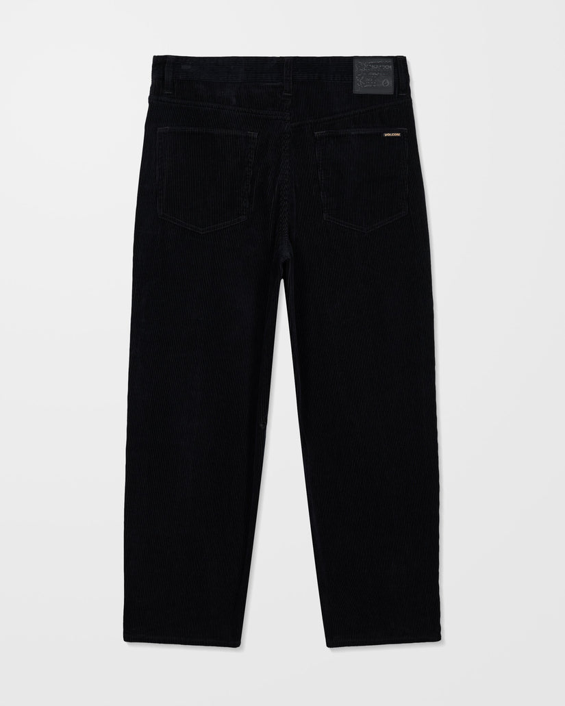 Billow Tapered Corduroy Trousers - Black