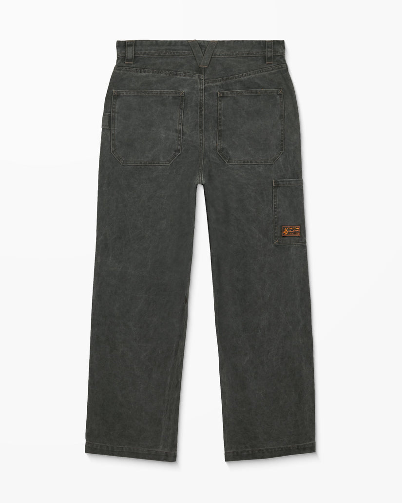 Work Carpenter Trousers - Rinsed Black