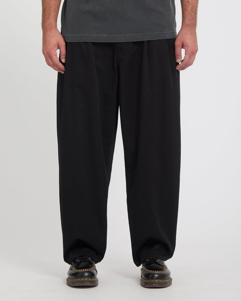 Holter Pleat Trousers - Black