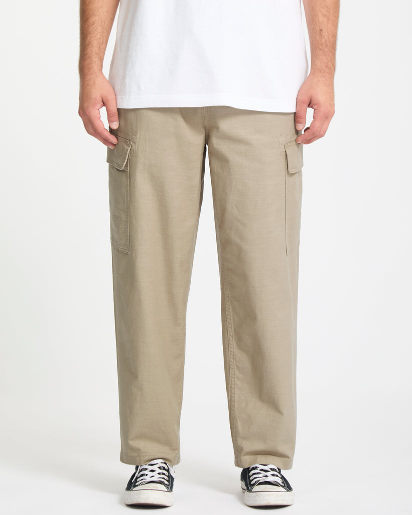 Pantalon À Taille Élastique Billow Tapered - Khaki