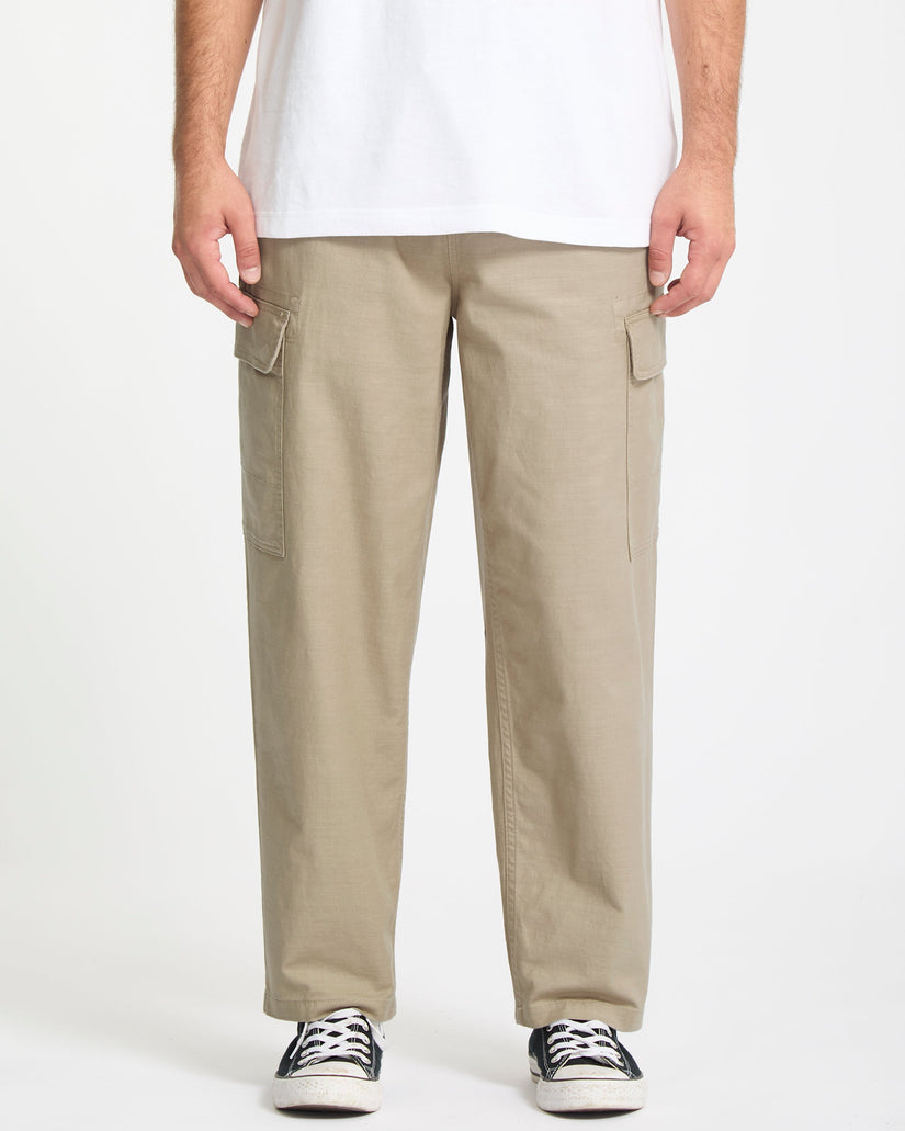 Pantalon À Taille Élastique Billow Tapered - Khaki