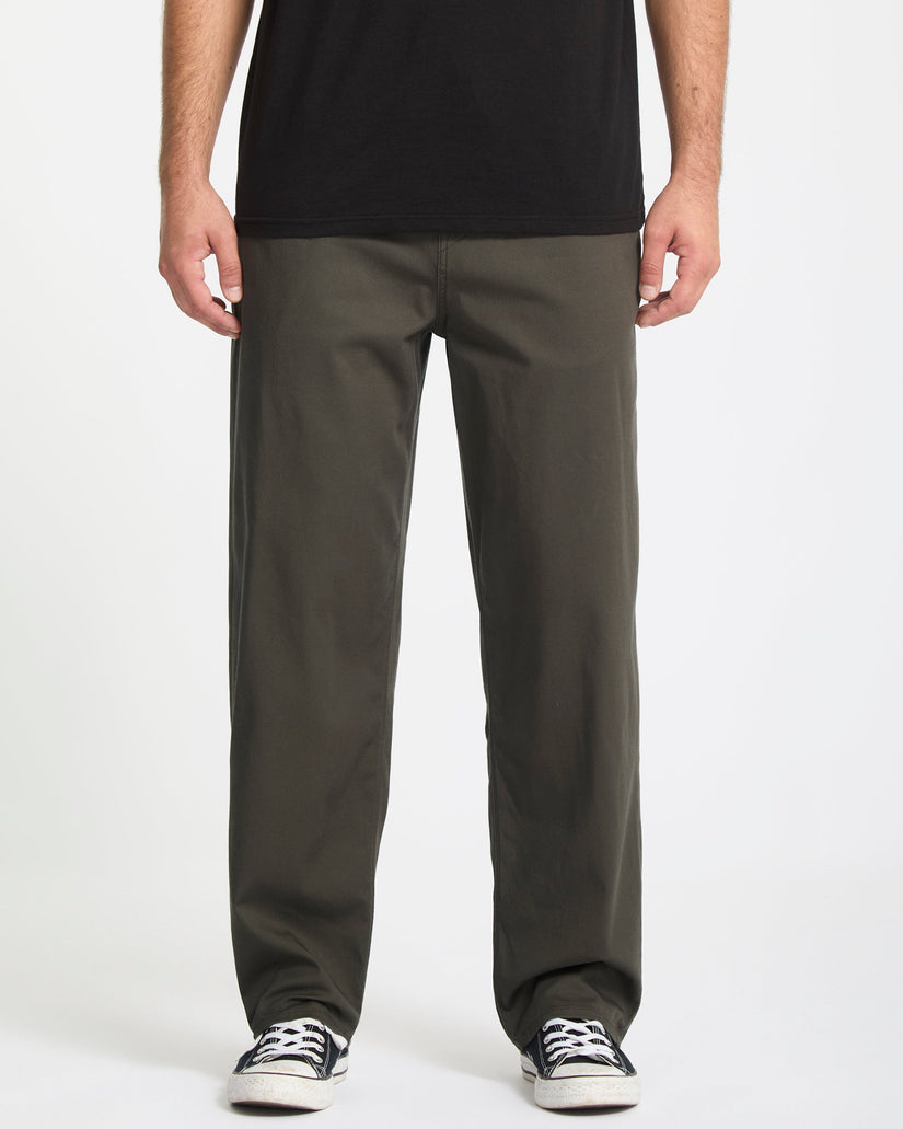 Pantalon À Taille Élastique Freazy Loose - Rinsed Black