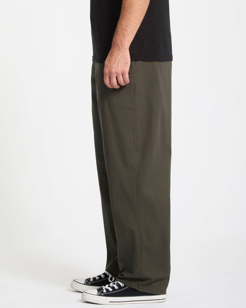 Pantalon À Taille Élastique Freazy Loose - Rinsed Black