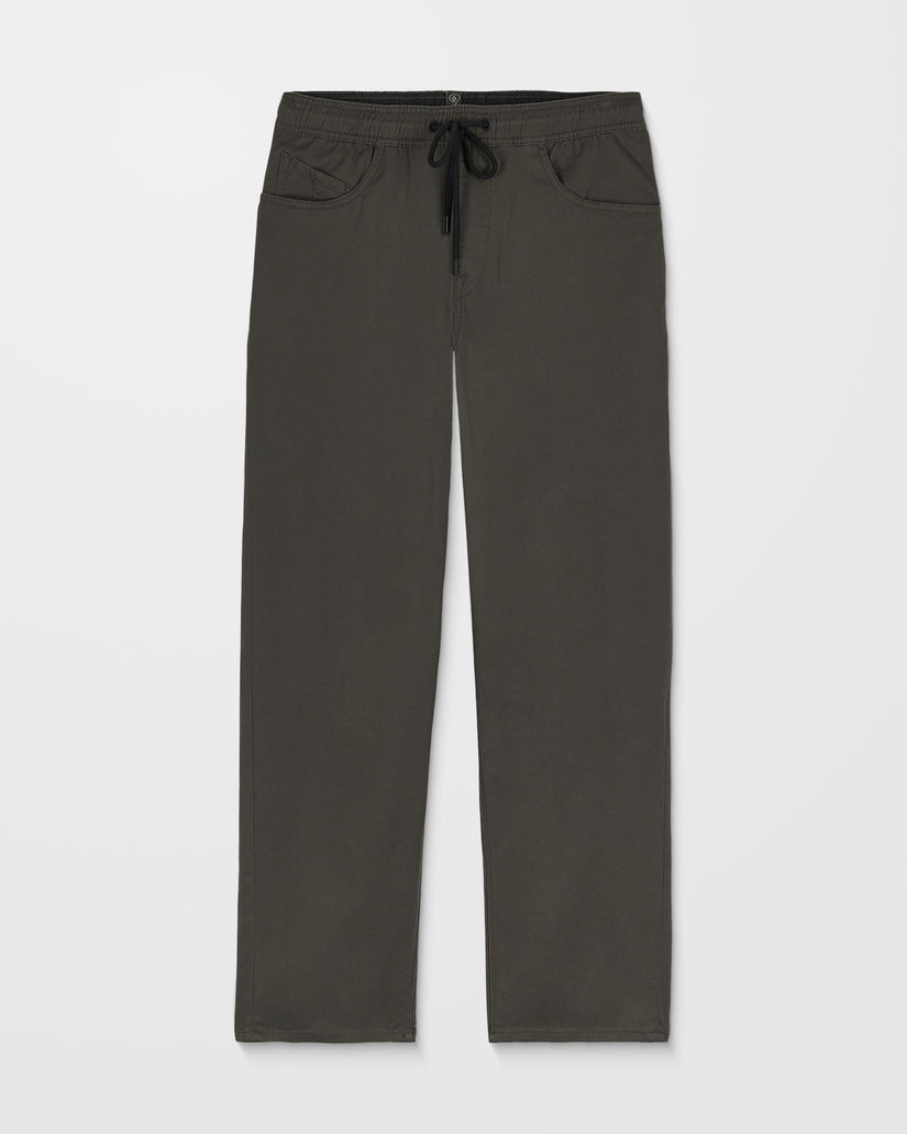 Pantalon À Taille Élastique Freazy Loose - Rinsed Black