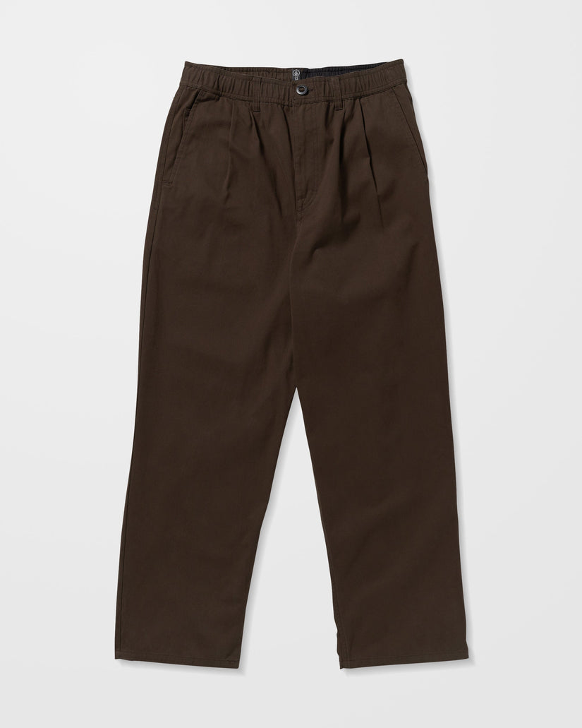 Pantalon À Taille Élastique Chillow Pleat - Cacao