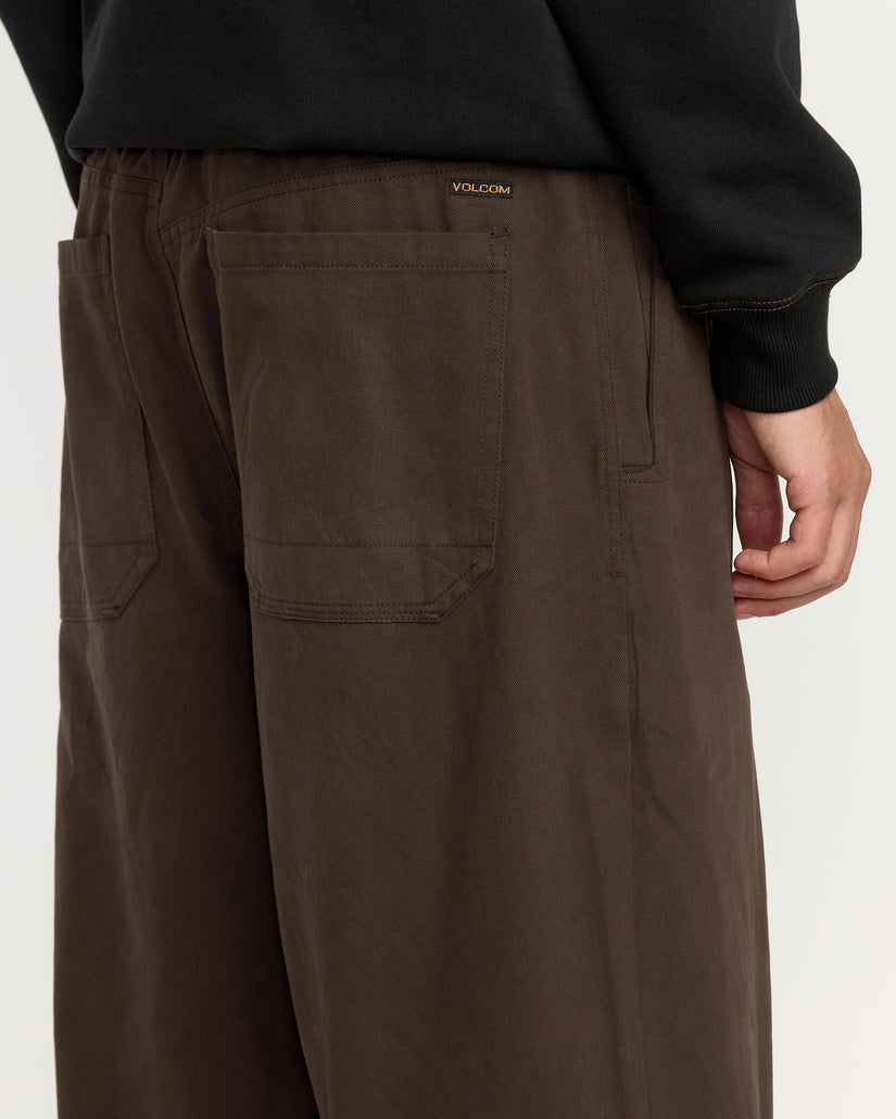 Pantalon À Taille Élastique Chillow Pleat - Cacao