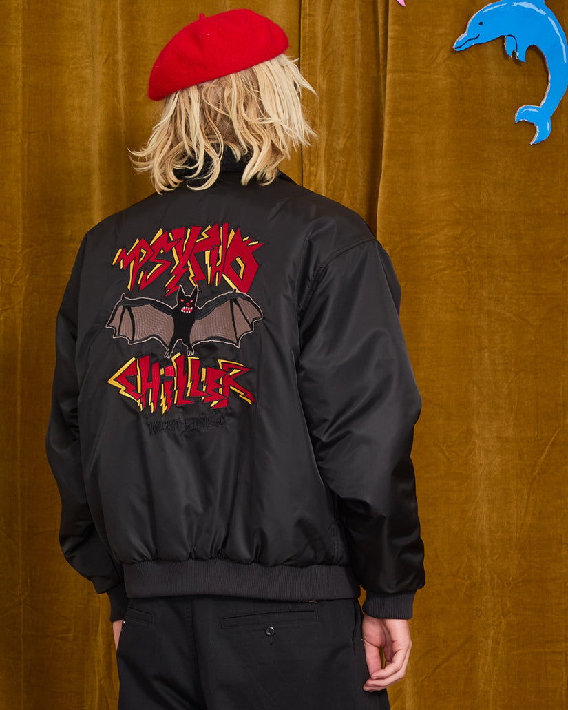 Ozzy Reversible Bomber Jacket - Black