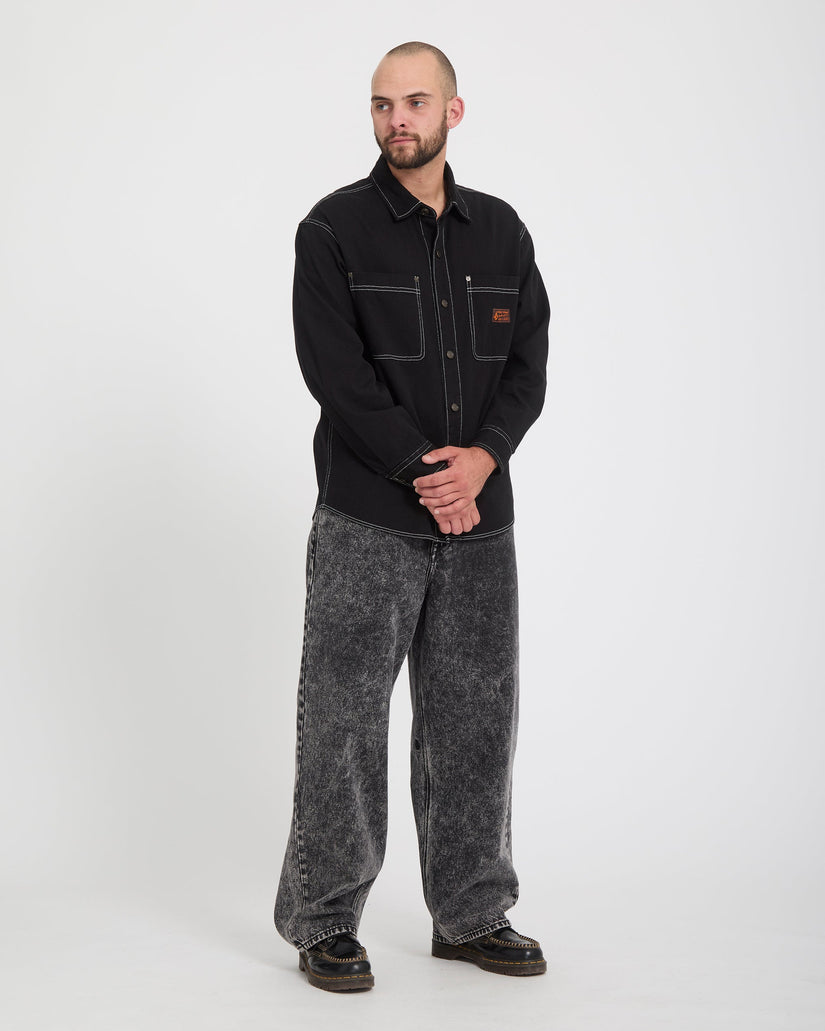 Chillow Jeans - Light Acid Black