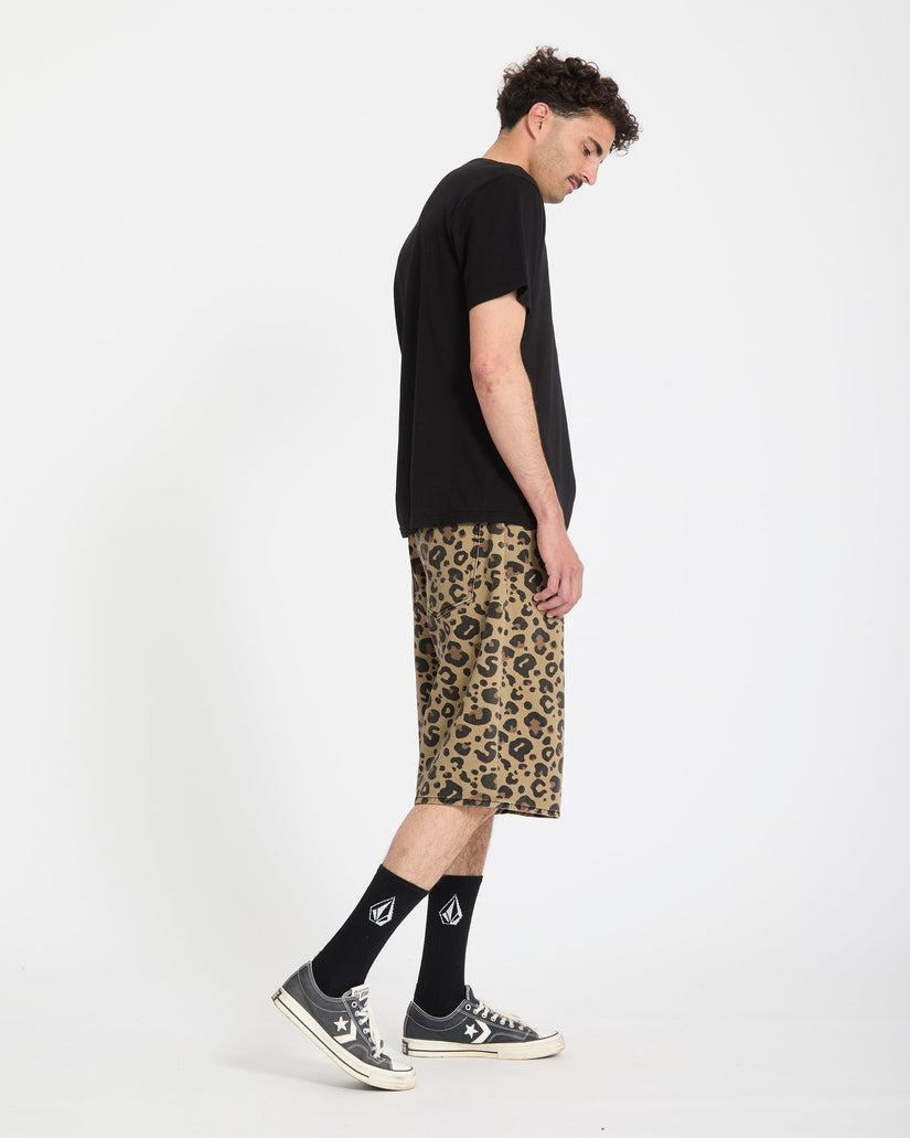 Chillow 24" Denim Short - Cheetah