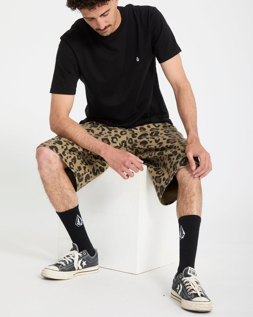 Chillow 24" Denim Short - Cheetah