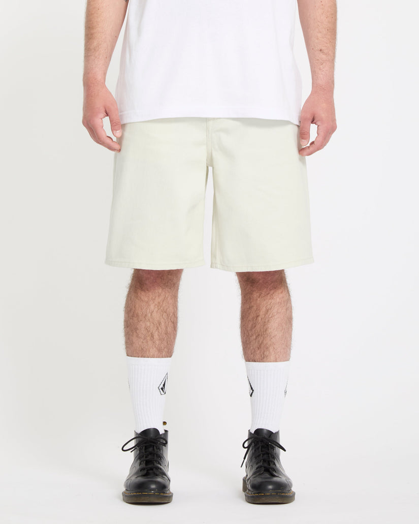 Billow 22" Denim Short - Dirty White