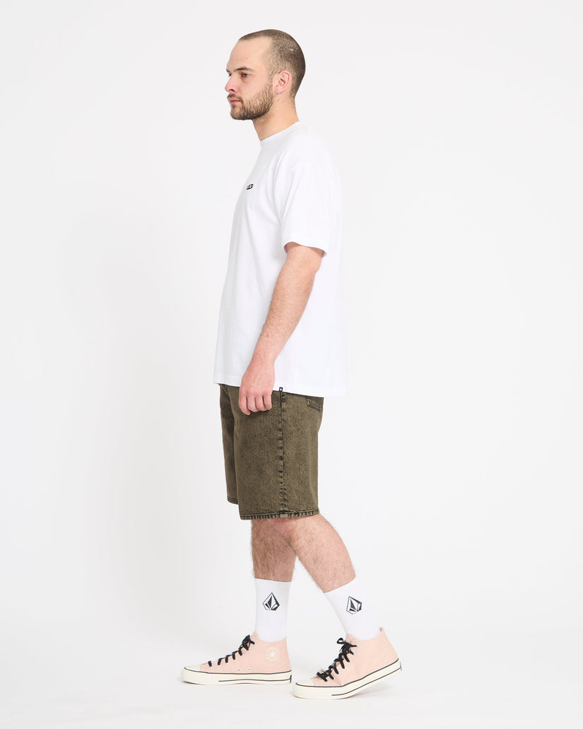 Billow 22" Denim Short - Sage Leaf