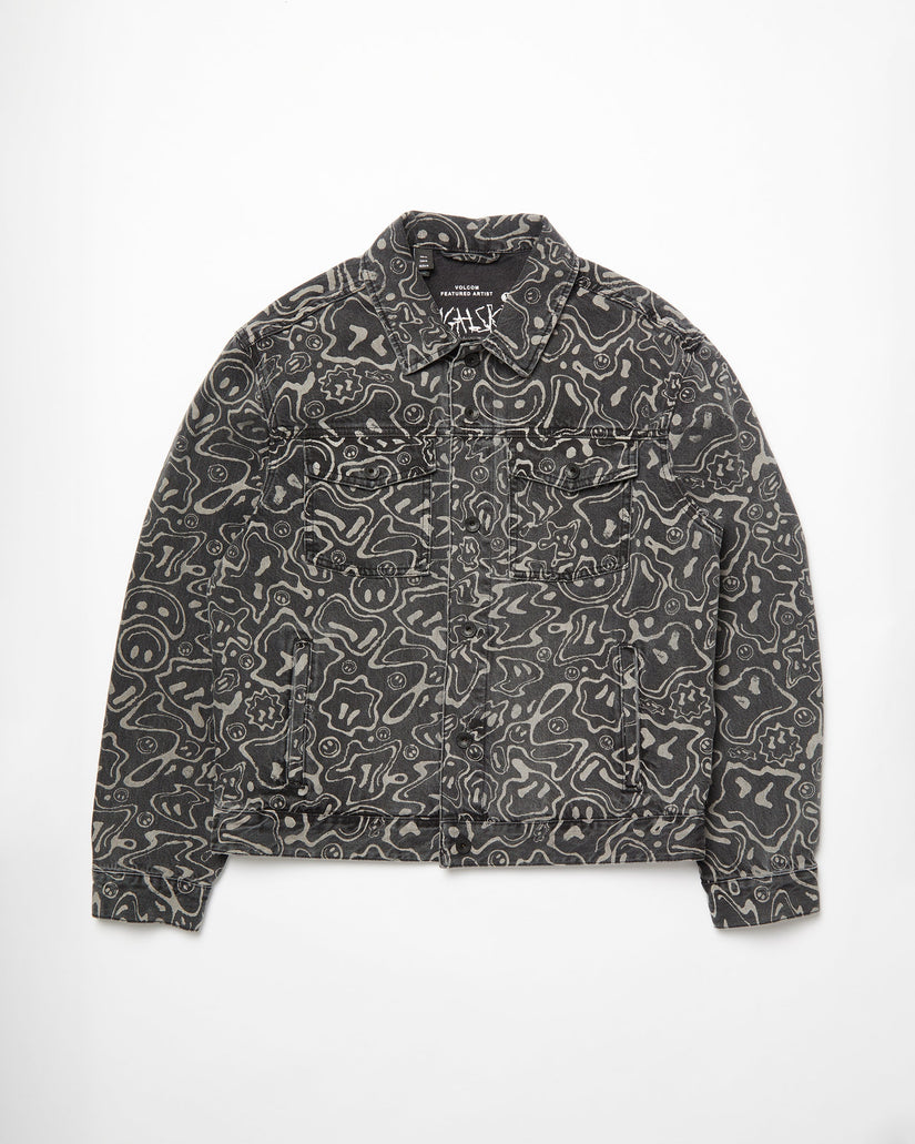 Veste Denim Filip Rygalski - BLACK PRINT