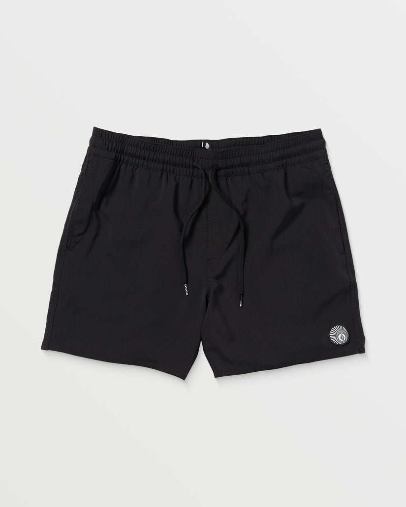 Boardshort Lido Solid Trunk 16" - BLACK