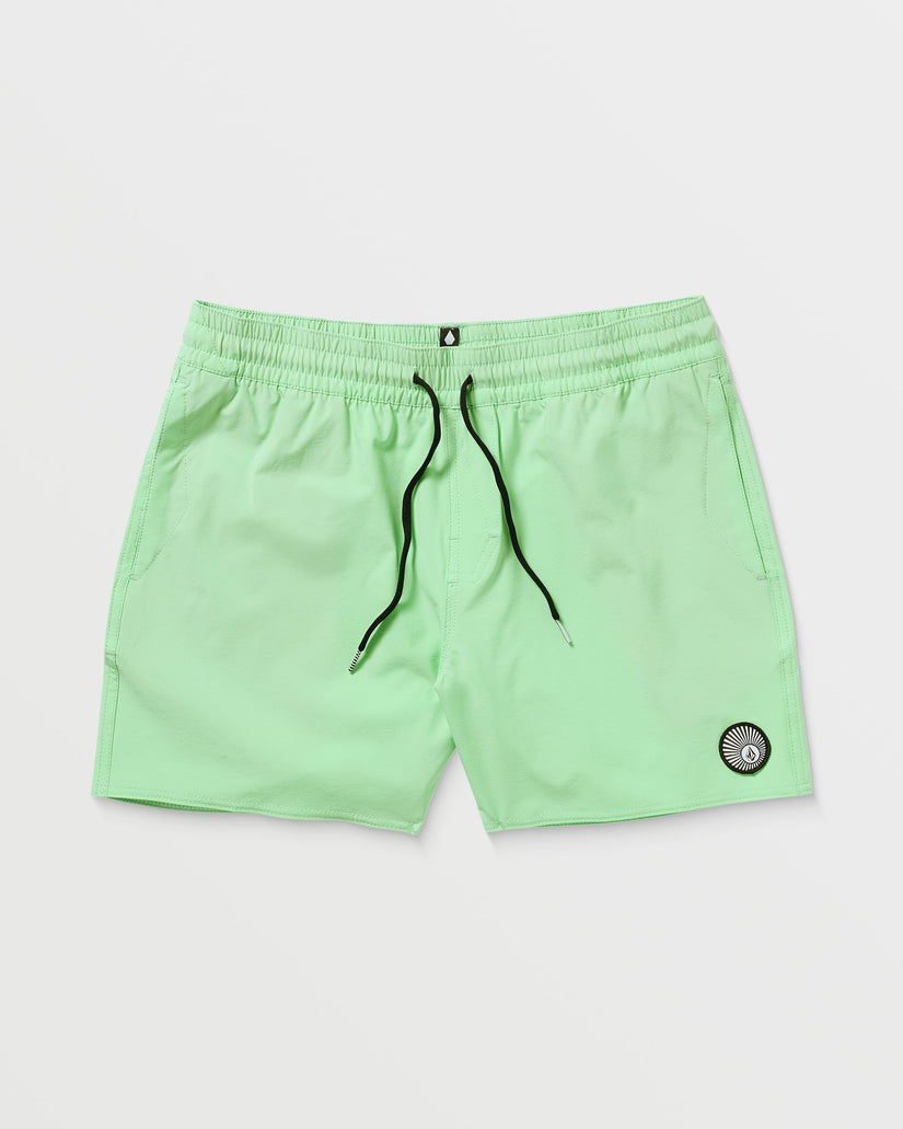 Lido Solid Trunk 16" Boardshort - Jade Cream