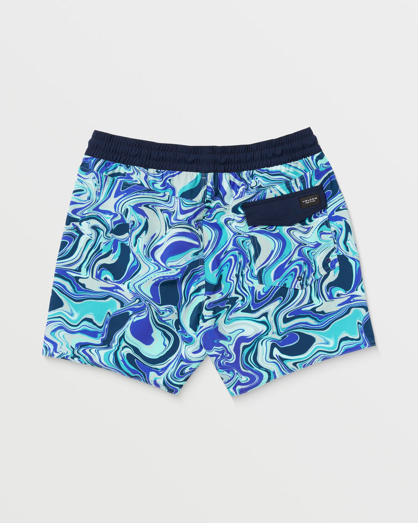 Boardshort Lido Print Trunk 16" - NAVY