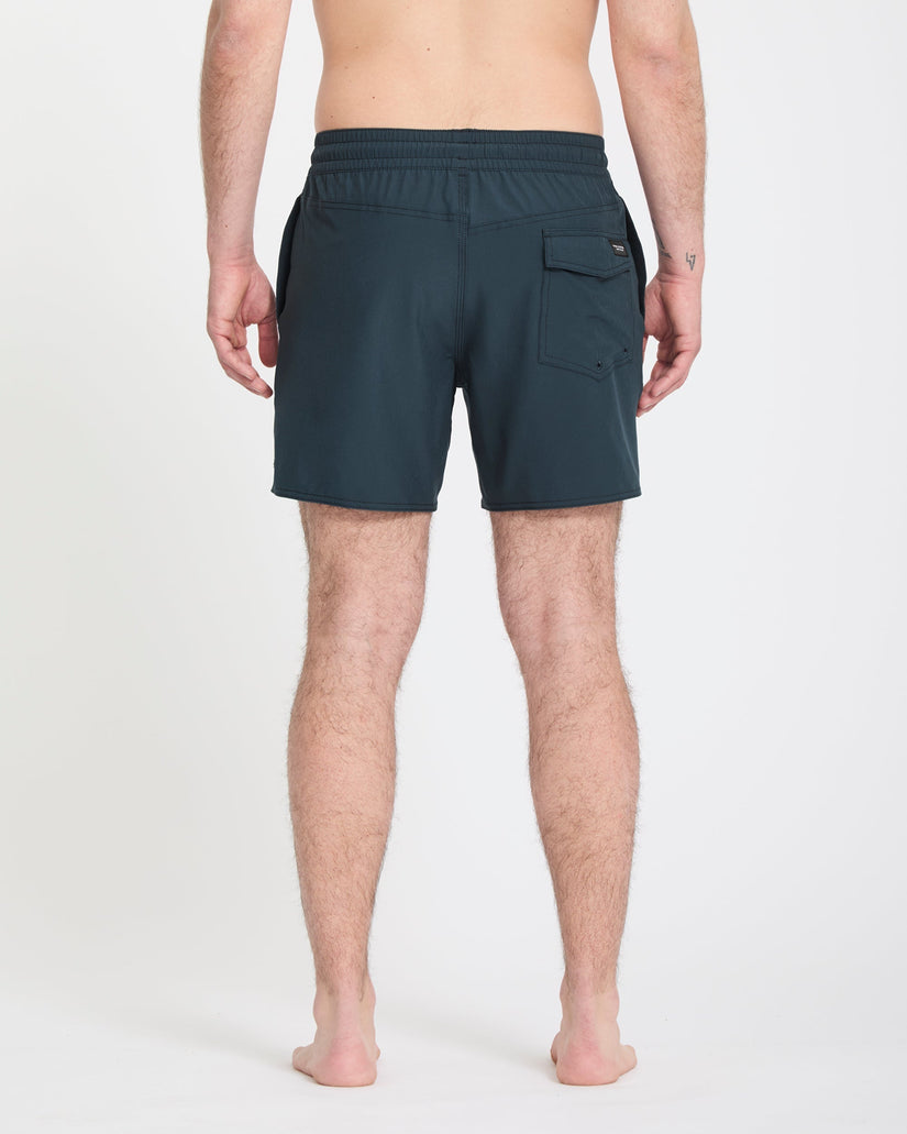 Lido Solid Trunk 16" Boardshort - Midnight Blue