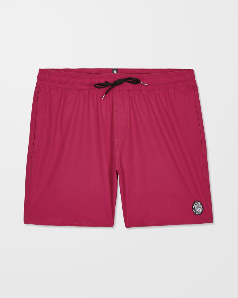 Lido Solid Trunk 16" Boardshort - Sangria