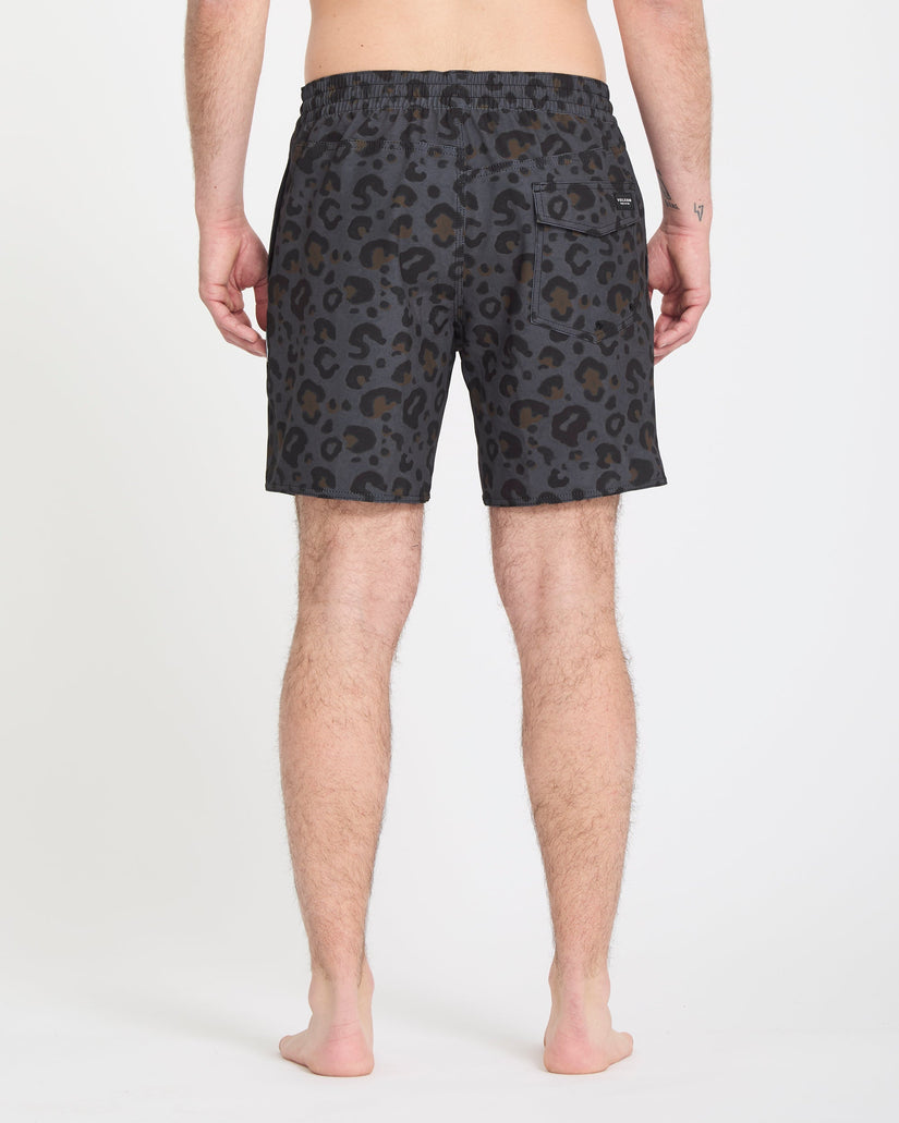 Melange Trunk 17" Boardshort - Asphalt Black