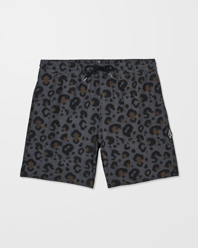 Melange Trunk 17" Boardshort - Asphalt Black