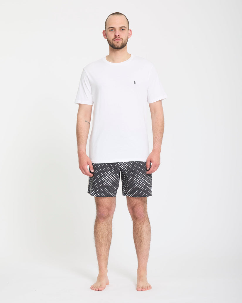 Psyche Cotton Trunk 17" Boardshort - Matte Black