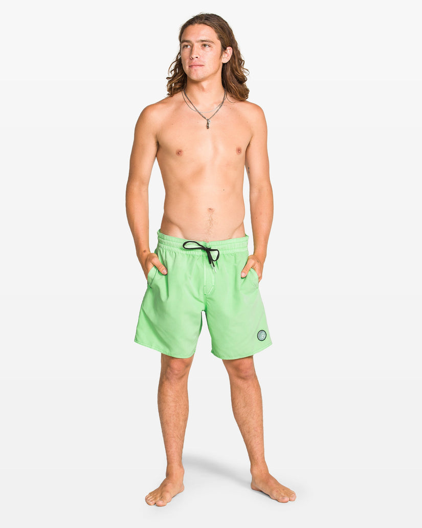 Center Trunk 17" Boardshort - Island Green