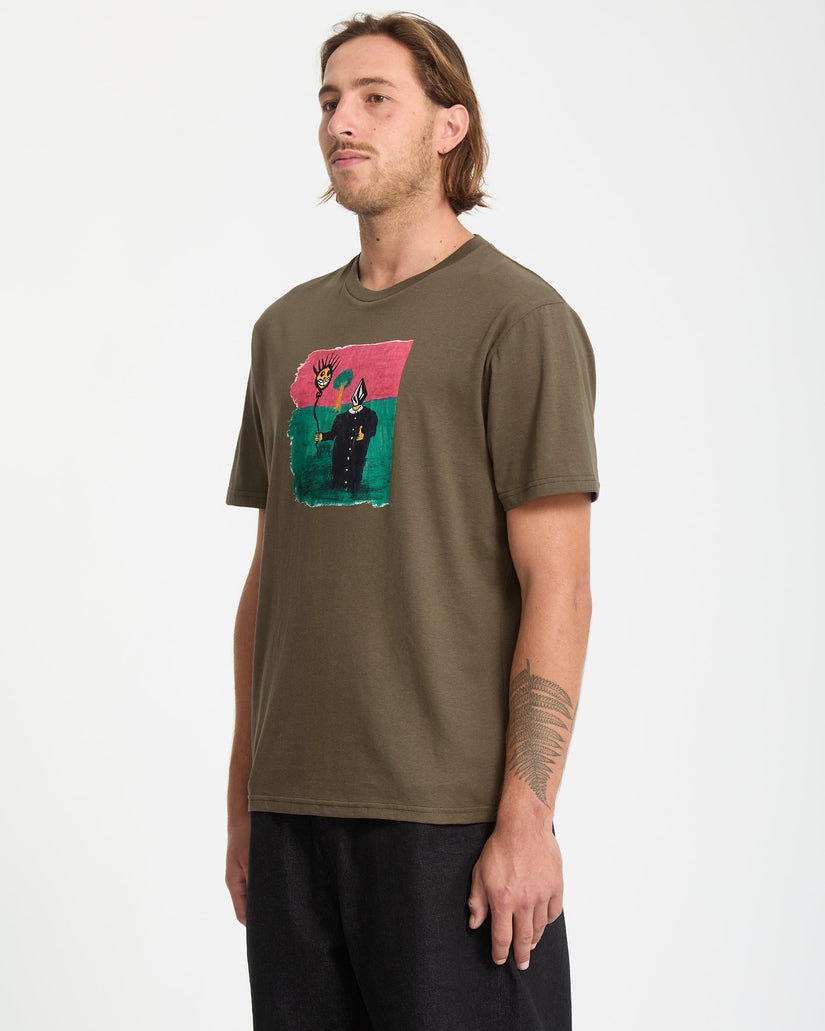 T-Shirt Issam - Sage Leaf