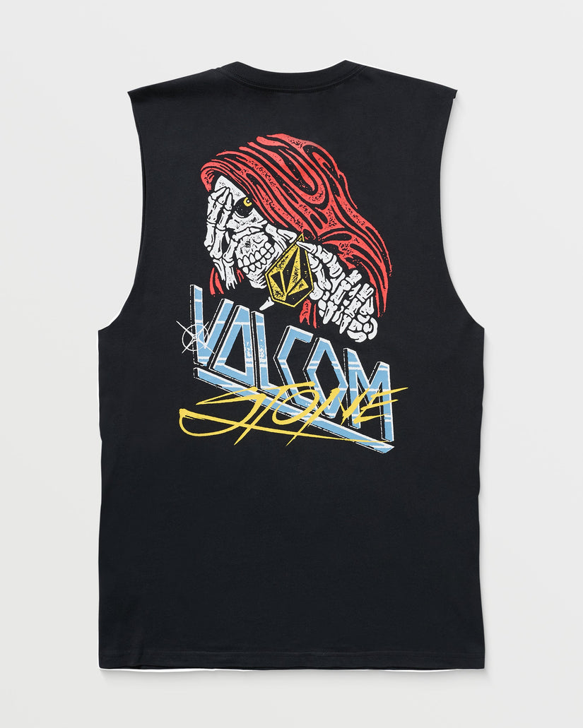 Dropped This Sleeveless T-Shirt - Antique Black