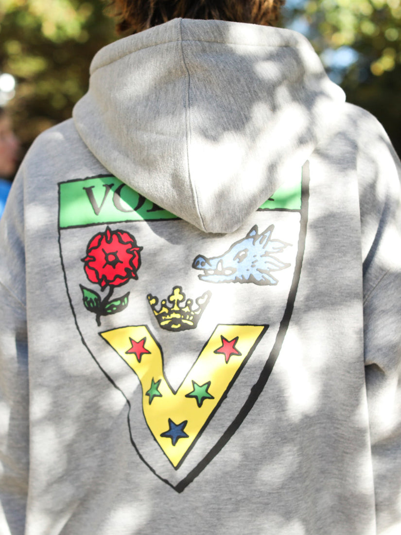Sweat à capuche Fergadelic - HEATHER GREY