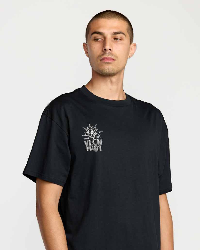 T-Shirt Tune In - Antique Black