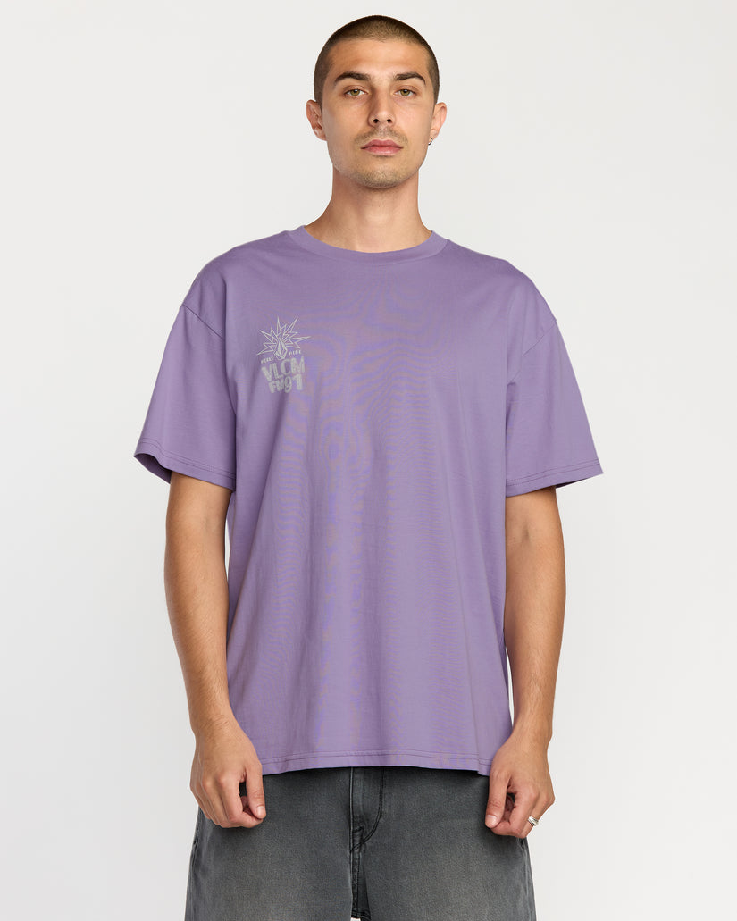 T-Shirt Tune In - Purple Ash