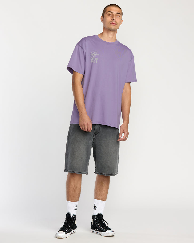 T-Shirt Tune In - Purple Ash