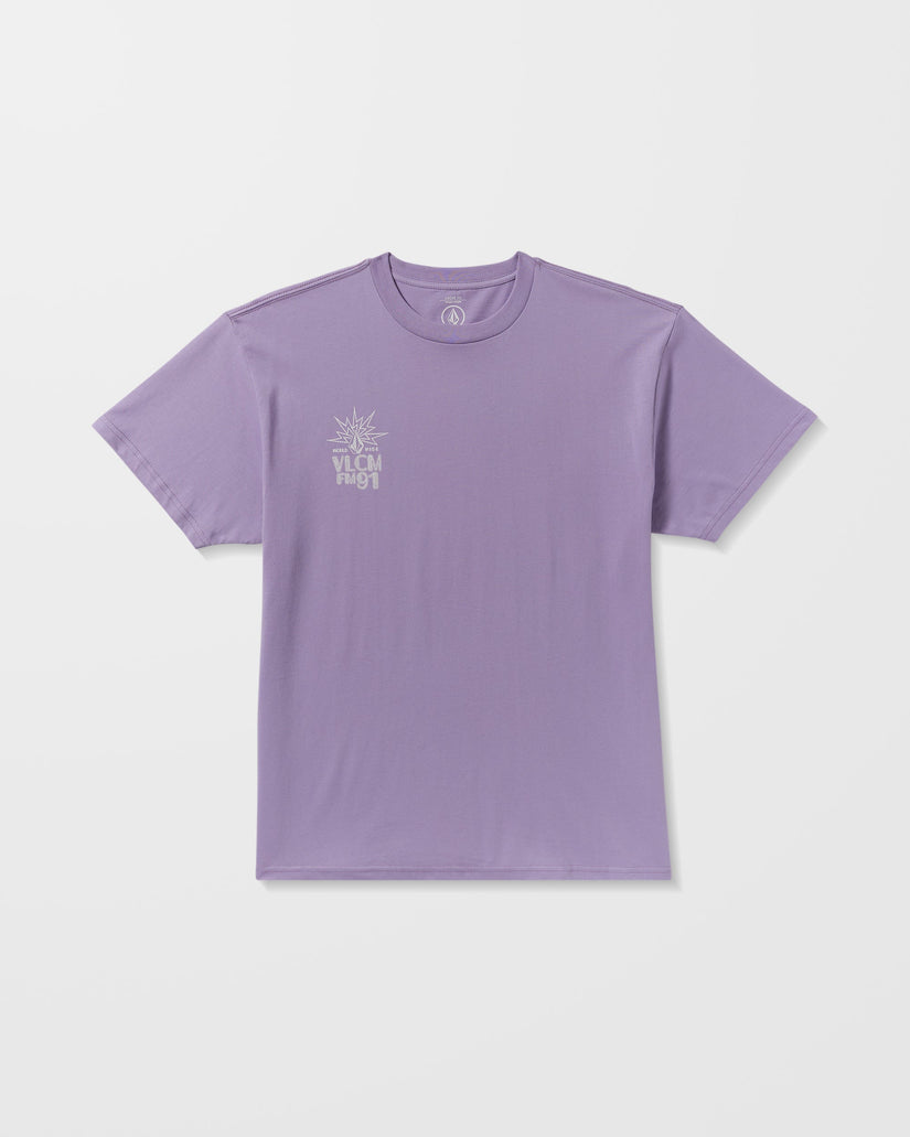 T-Shirt Tune In - Purple Ash