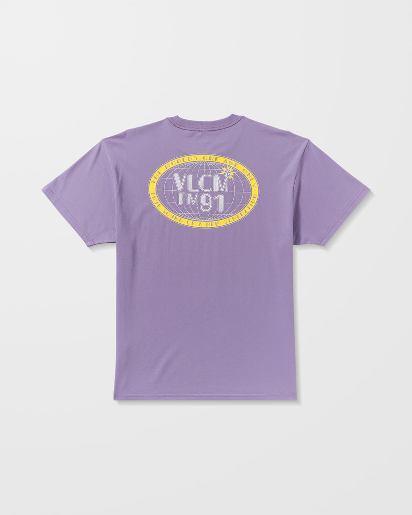 T-Shirt Tune In - Purple Ash