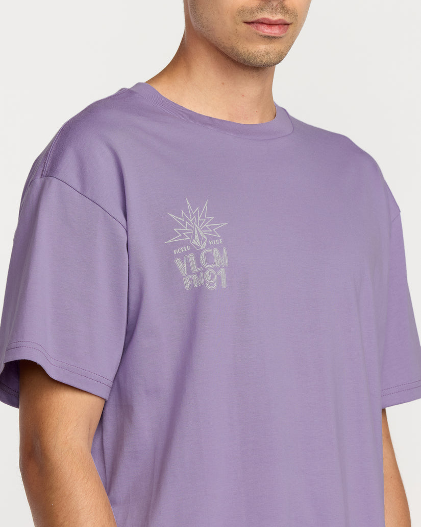 T-Shirt Tune In - Purple Ash